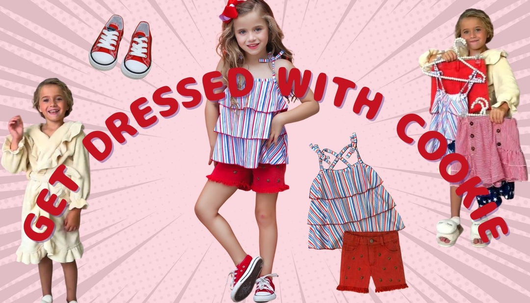 Get Dressed With Cookie! Summer Frayed Denim Shorts Set Mia Belle Girls