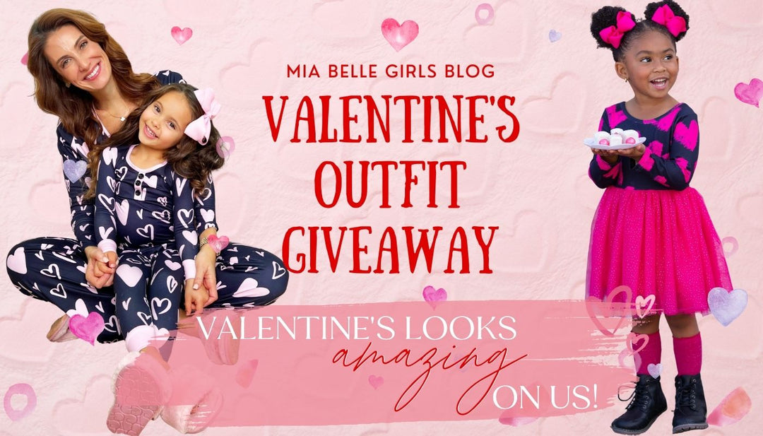Mia Belle Girls Blog Valentine's Day Outfit 2023 Giveaway! Mia Belle Girls