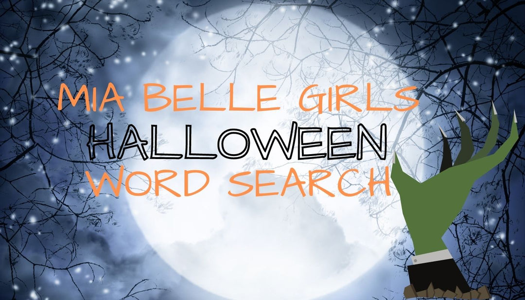 Mia Belle Girls Halloween 2021 Word Search Mia Belle Girls