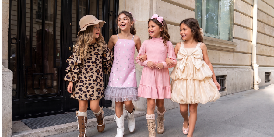 Mia Belle Girls Heart Sweater Dress