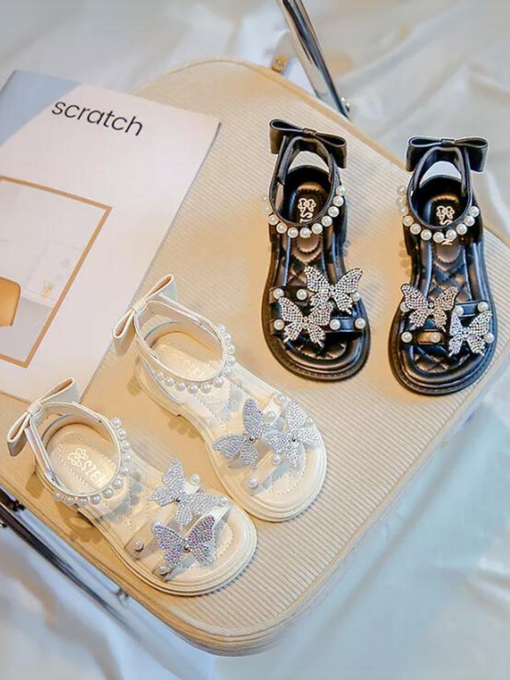 Girls Pearl Butterfly Sandals by Liv and Mia Mia Belle Girls