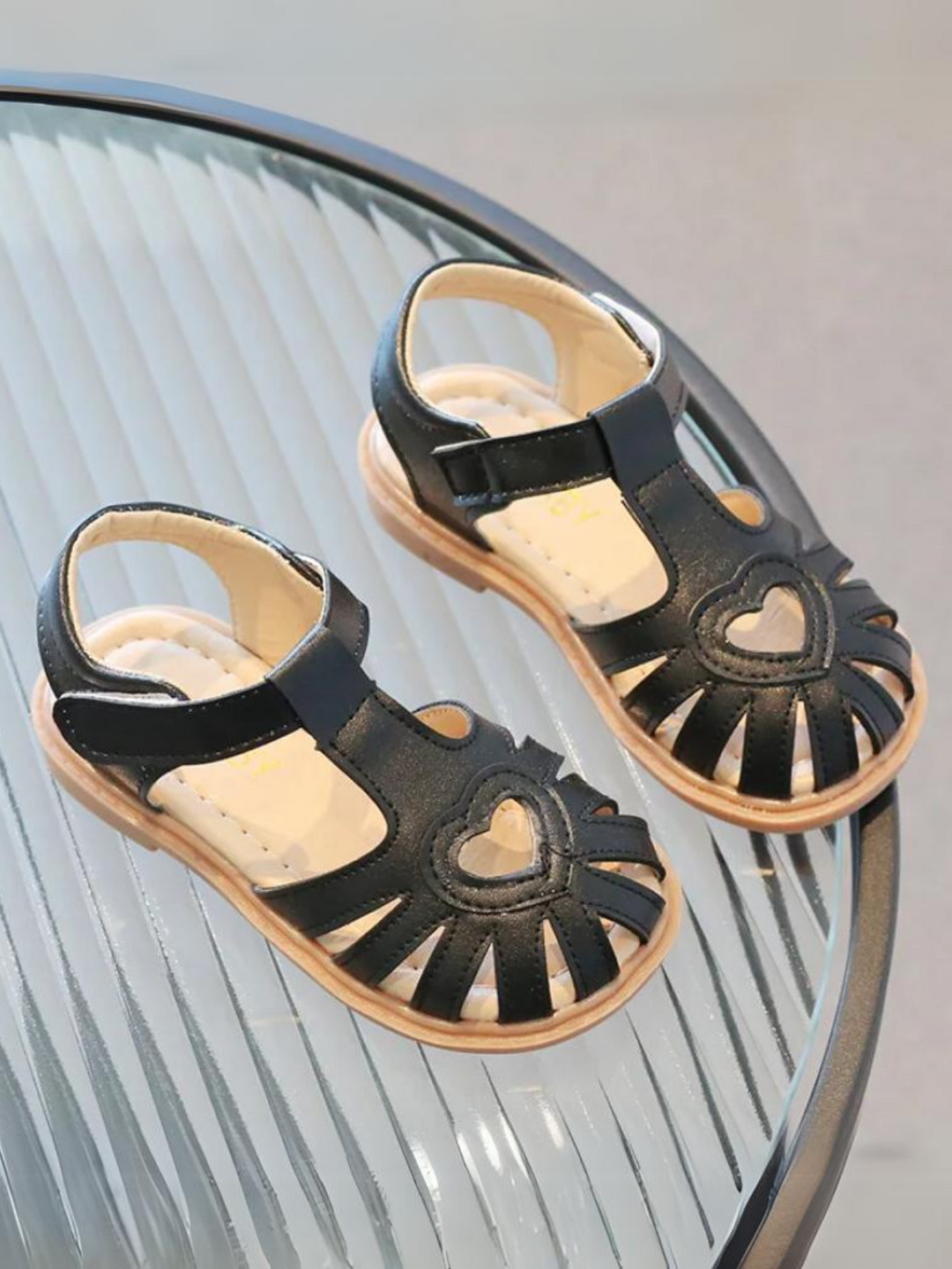 Adorable Girls Heart-Cutout Sandals By Liv and Mia Mia Belle Girls