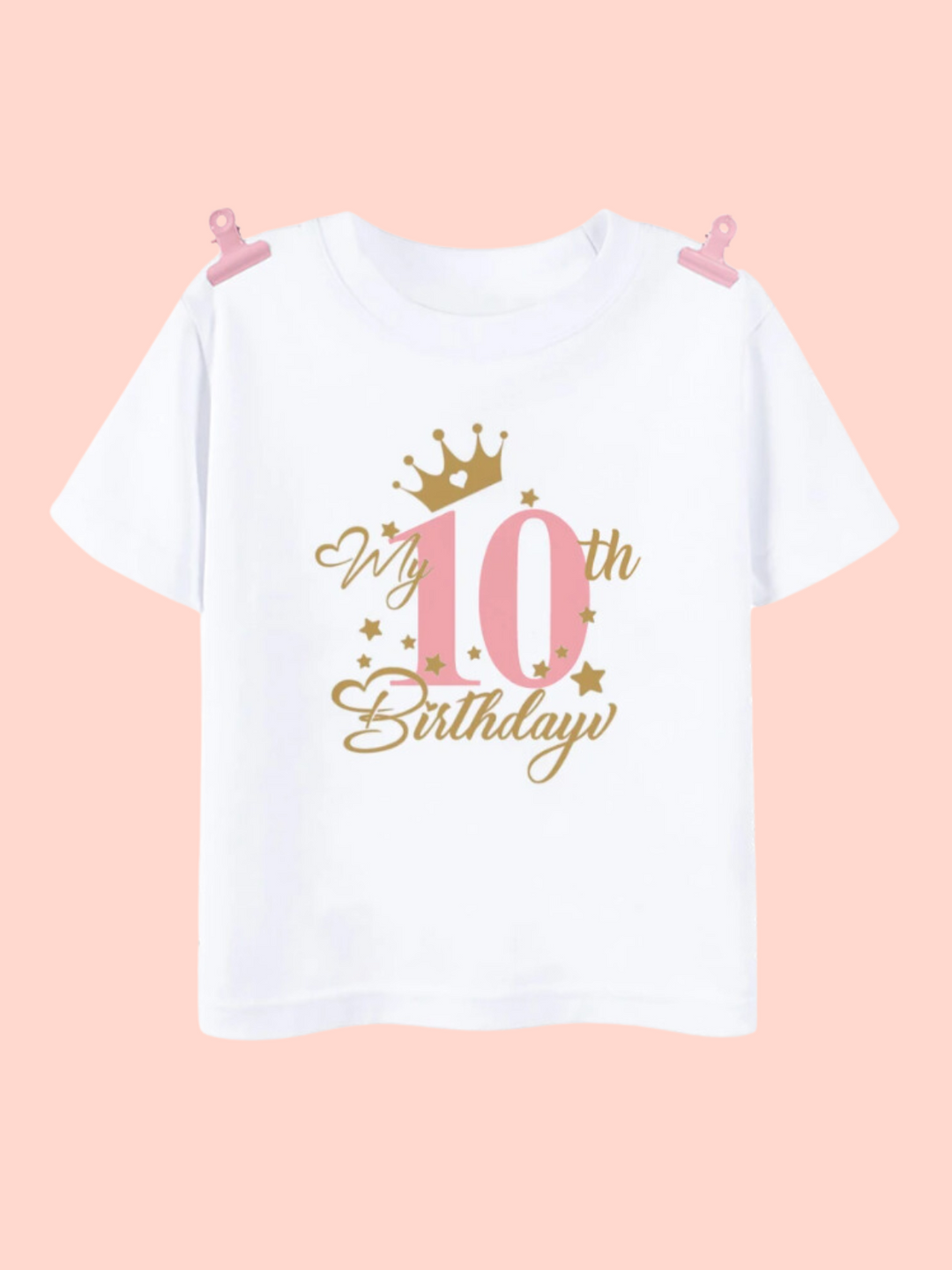 Birthday Royal Celebration Tee – Perfect for Little Ones! Mia Belle Girls