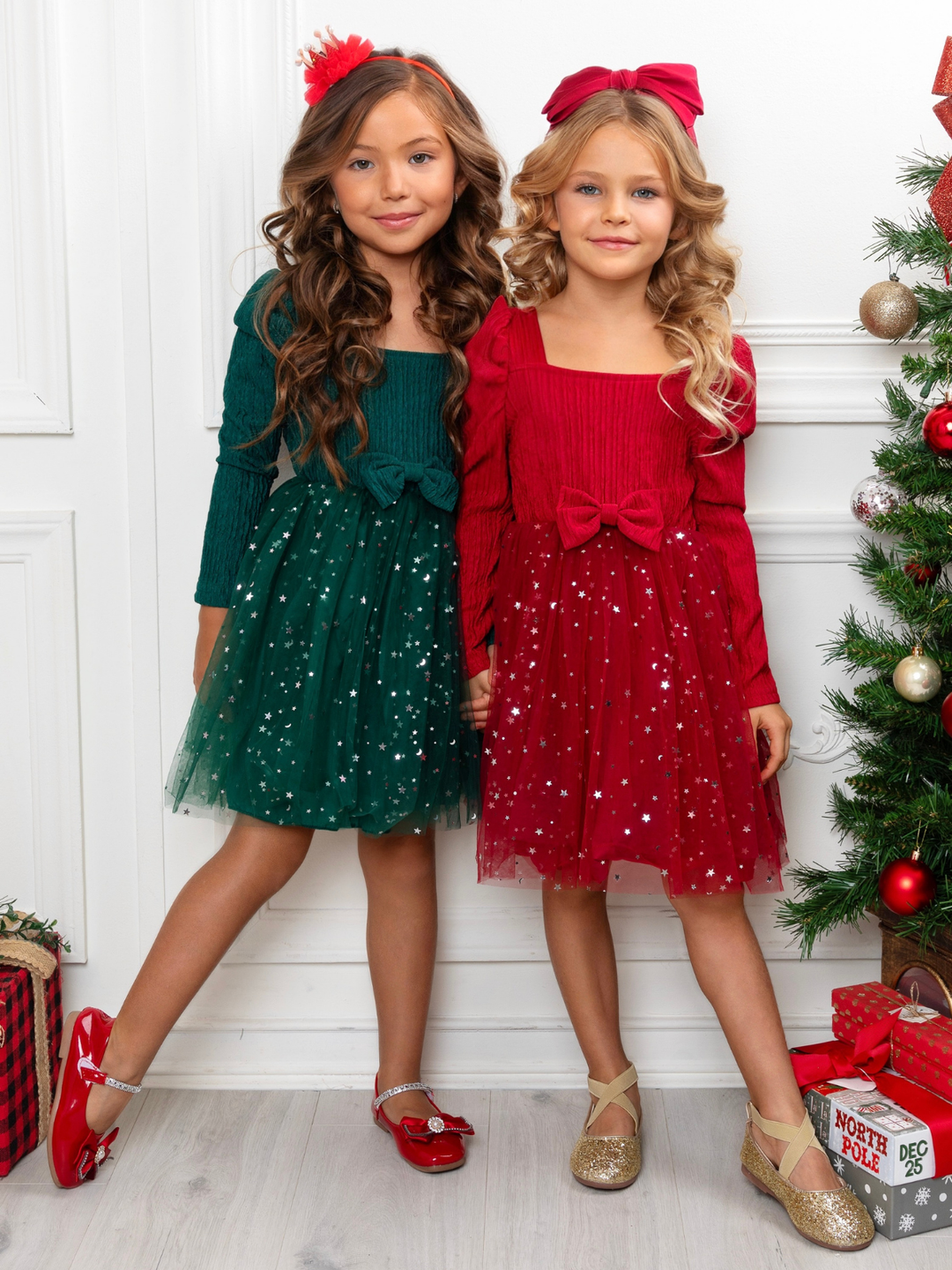 Green Sparkling Starry Sequin Tulle Dress