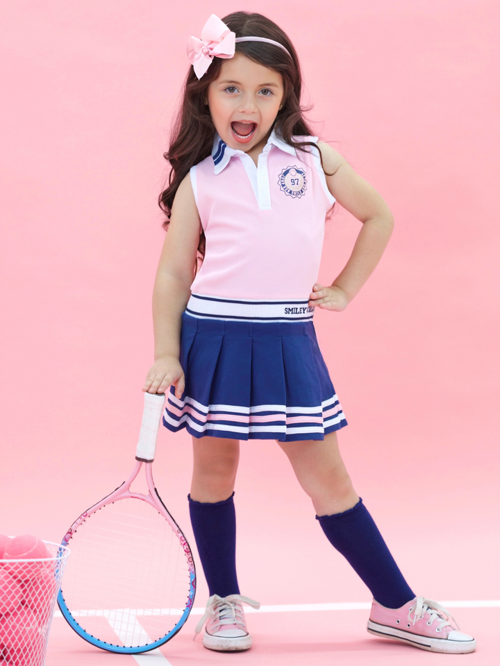 SmileyWorld Pretty in Play Pleated Tennis Dress