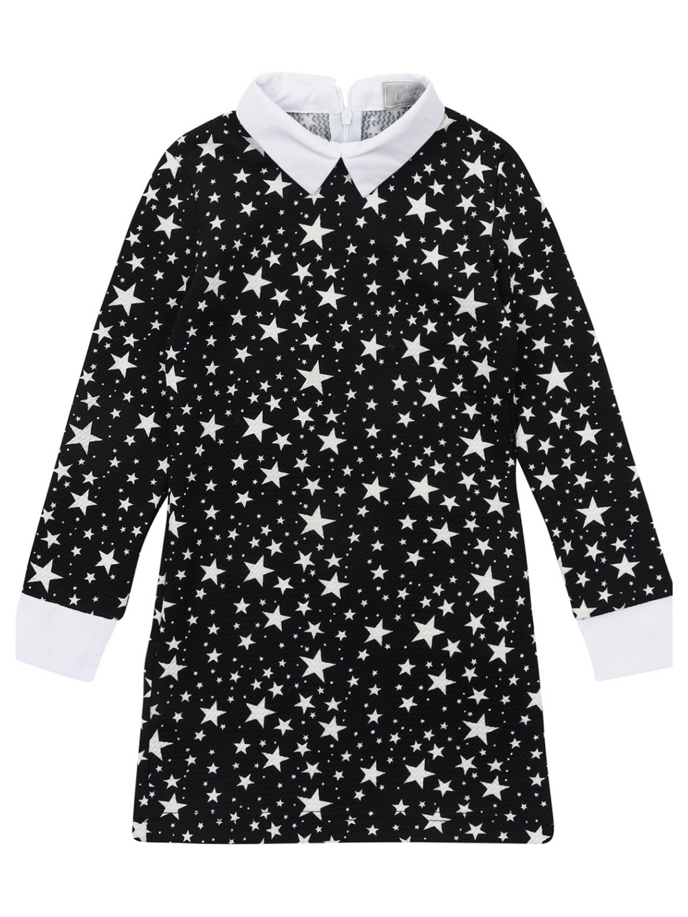 Black Stellar Star Collared Dress by Kids Couture Mia Belle Girls