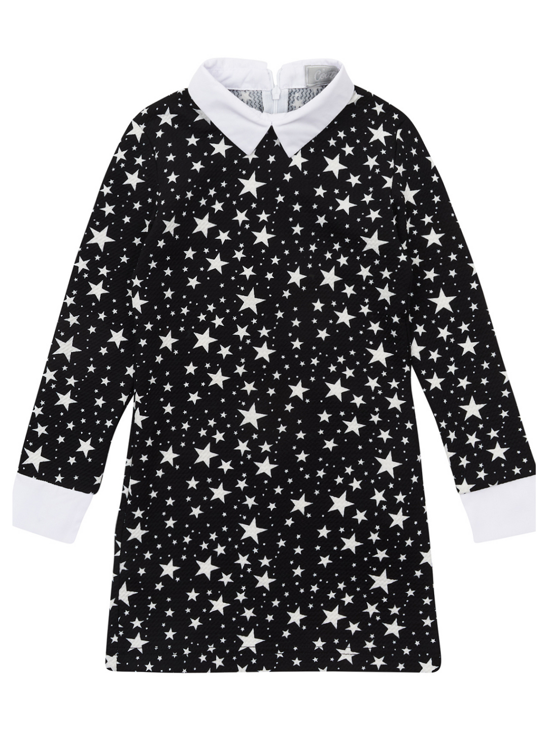 Black Stellar Star Collared Dress by Kids Couture Mia Belle Girls