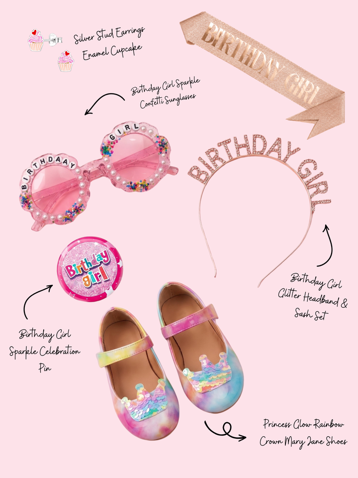 The Ultimate Birthday Girl 6-Piece Accessory Bundle