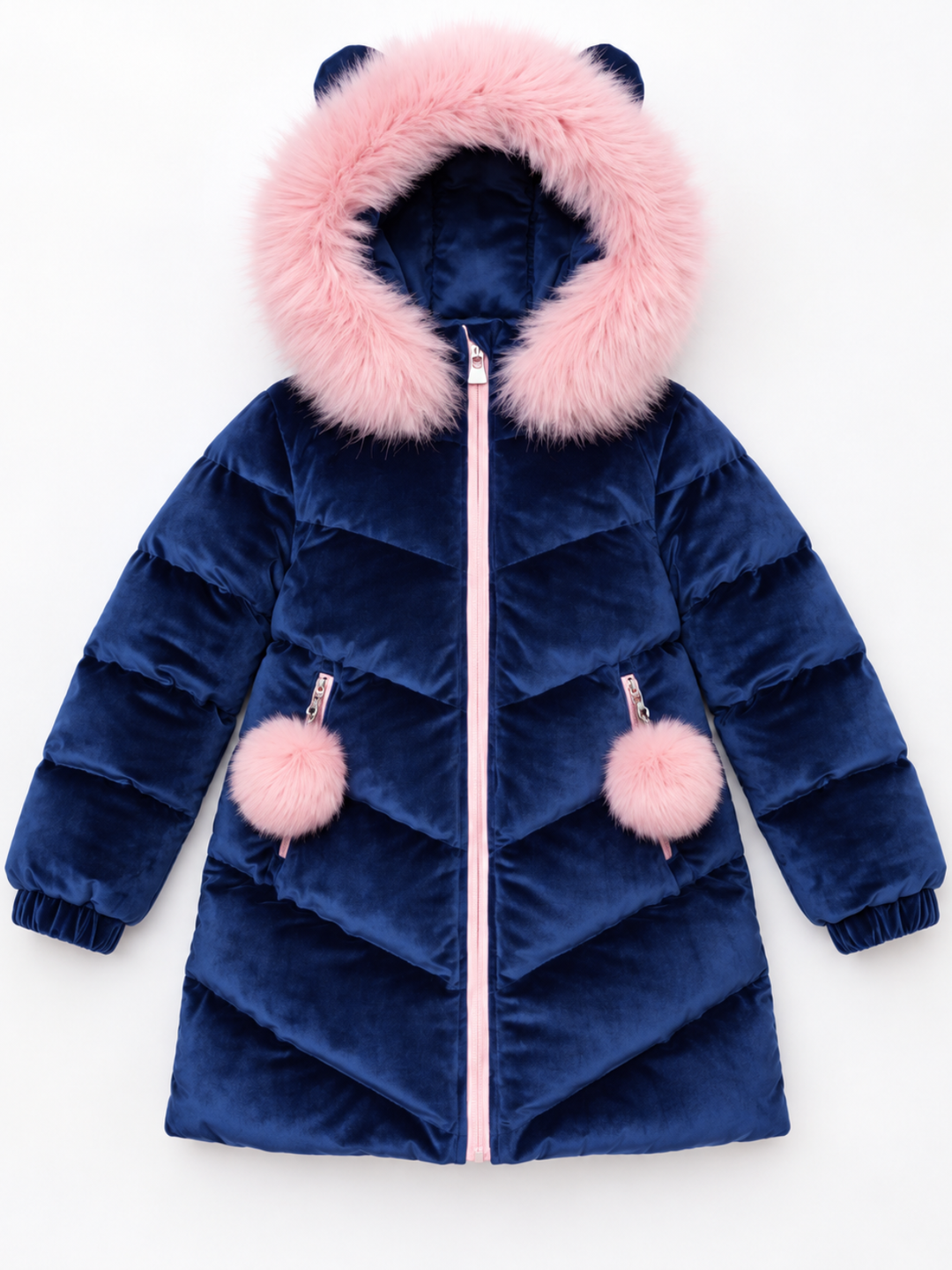 Frosted Cutie Faux Fur Hooded Jacket