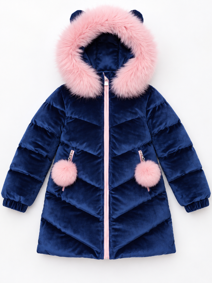 Frosted Cutie Faux Fur Hooded Jacket