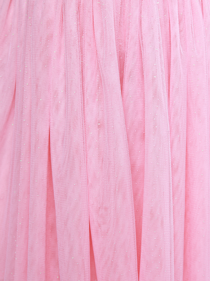Sparkle Denim Bow Tulle Dress Mia Belle Girls