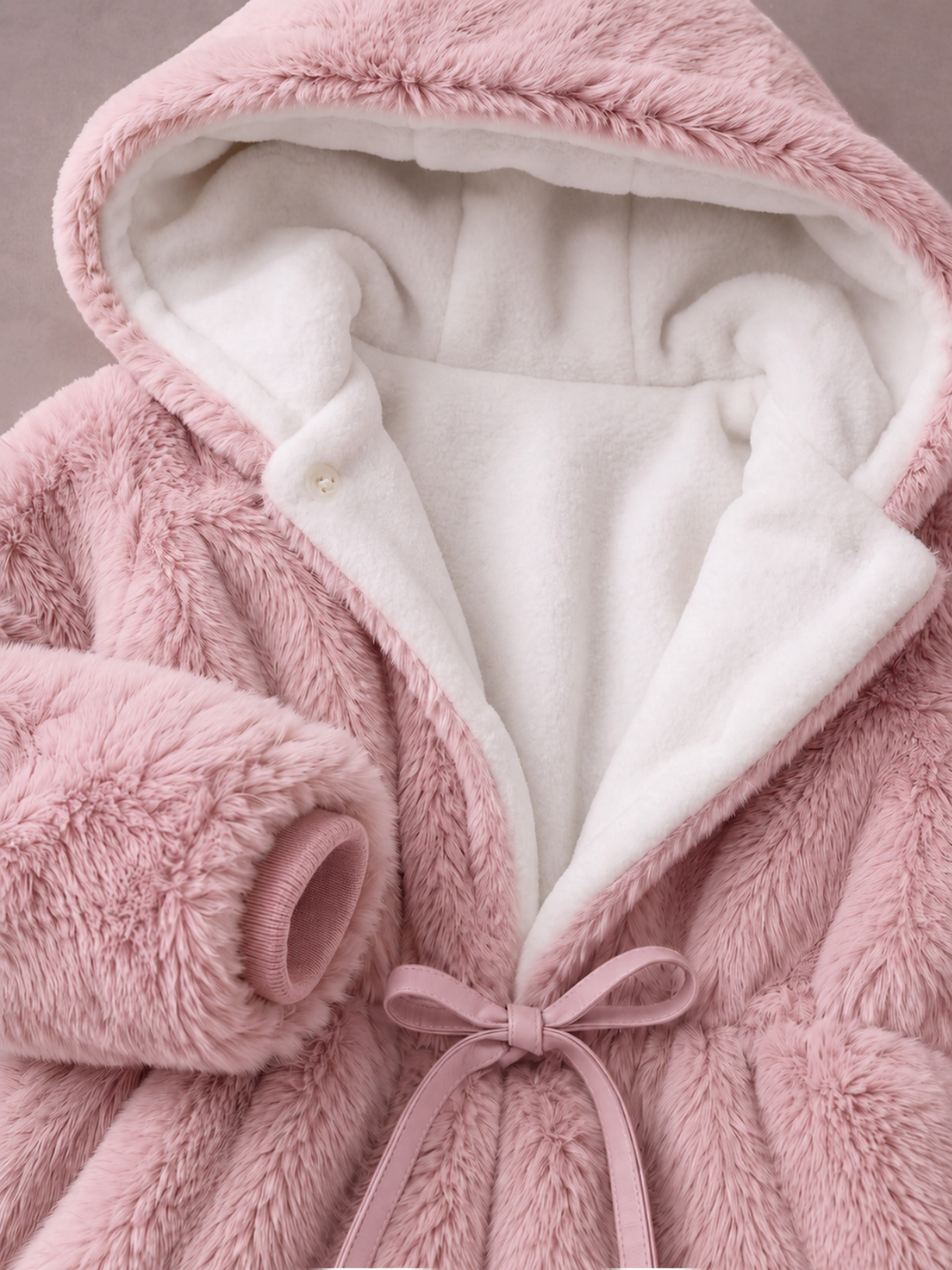 Faux Fur Hooded Winter Coat