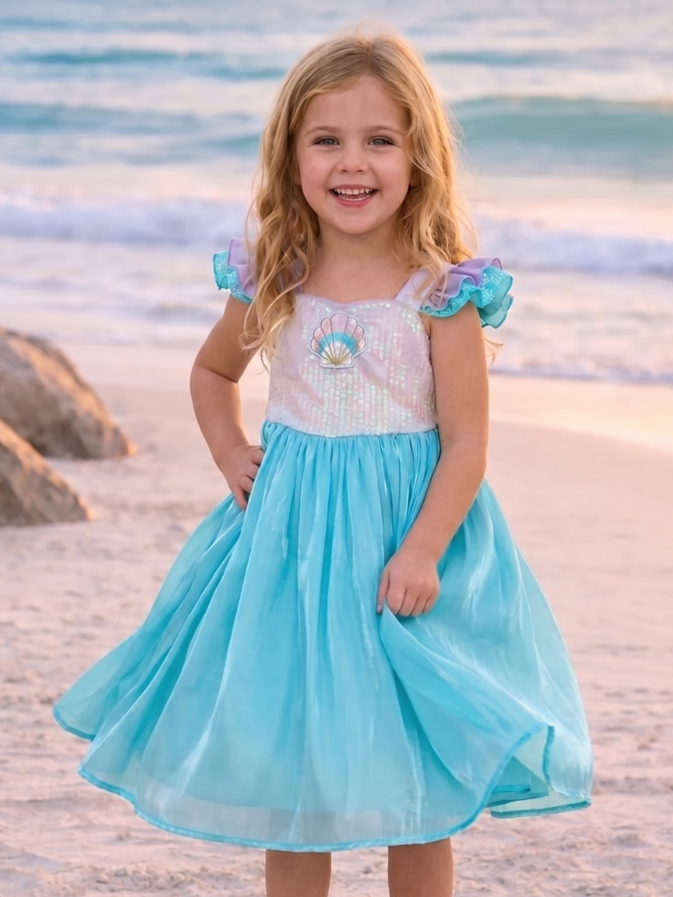 The Ultimate Mermaid Party Dress 4-Piece Bundle