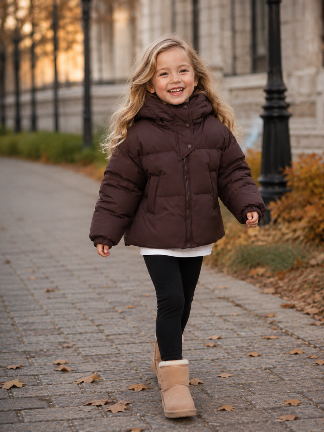 Snow Day Sweetie Hooded Puffer Jacket