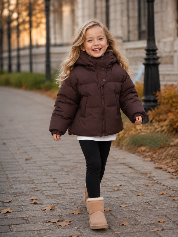 Snow Day Sweetie Hooded Puffer Jacket