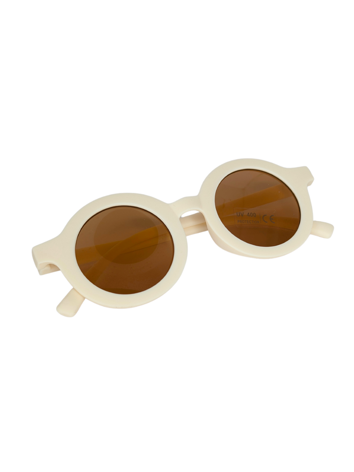 Ivory Sunny Retro Round Sunglasses Mia Belle Girls