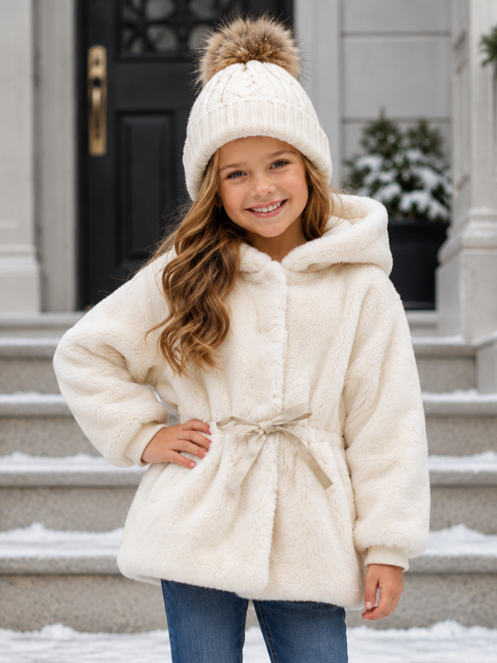 Faux Fur Hooded Winter Coat