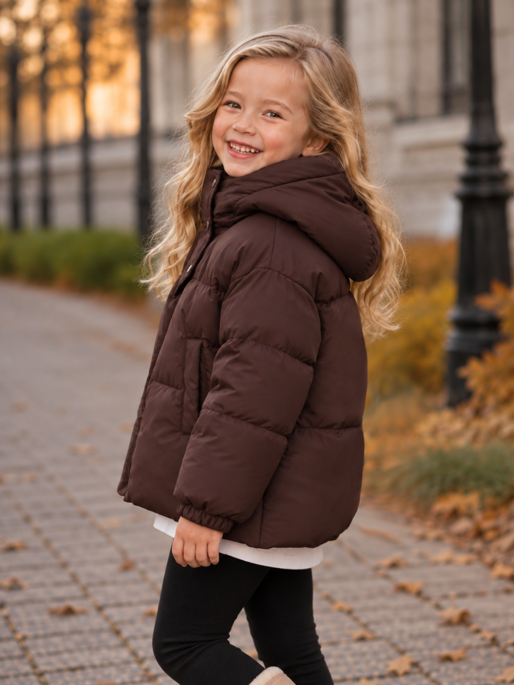 Snow Day Sweetie Hooded Puffer Jacket