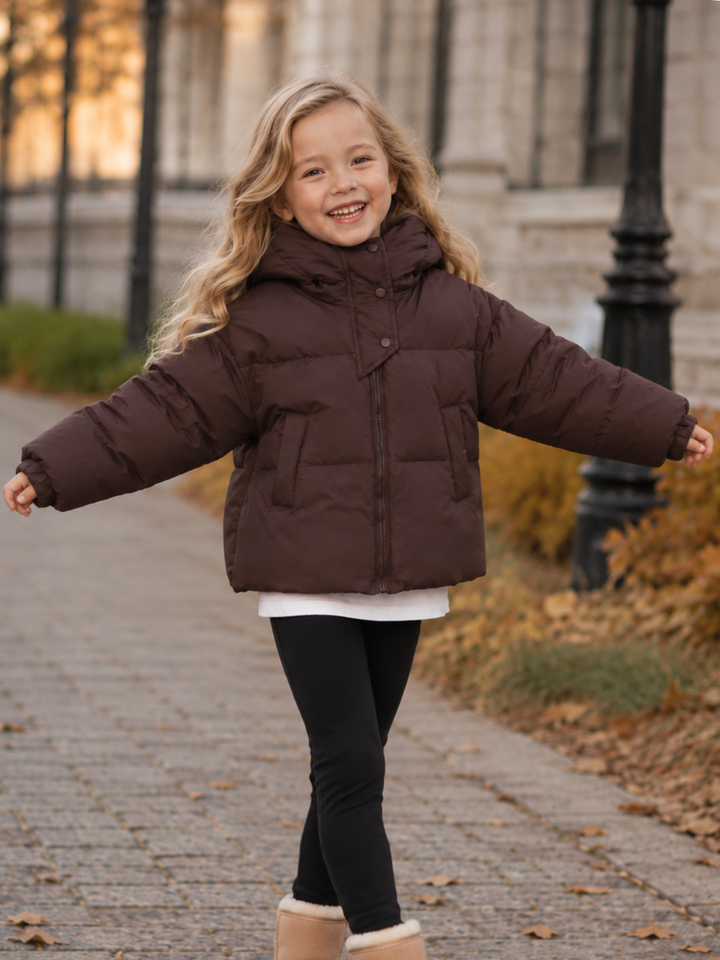 Snow Day Sweetie Hooded Puffer Jacket