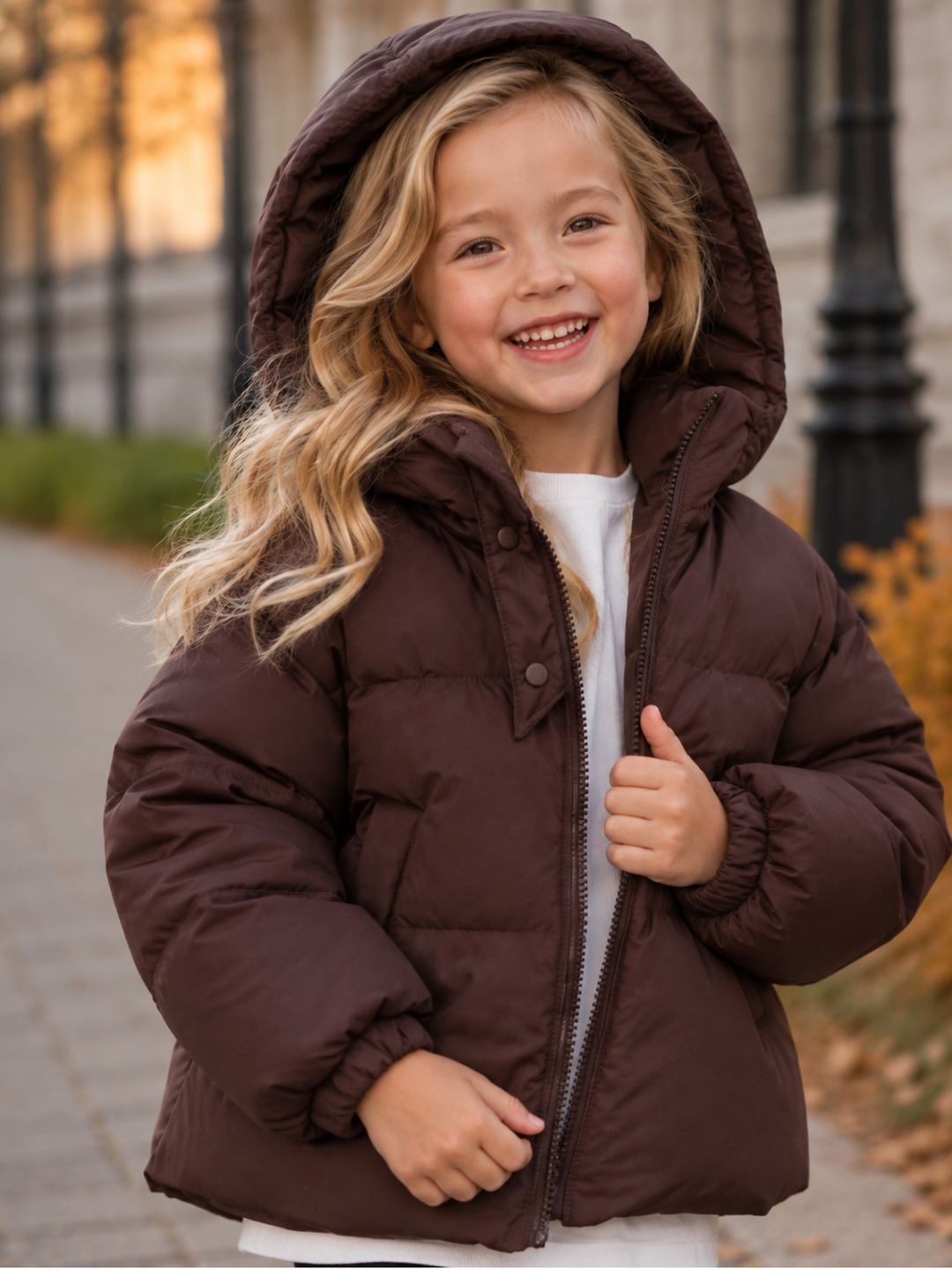 Snow Day Sweetie Hooded Puffer Jacket