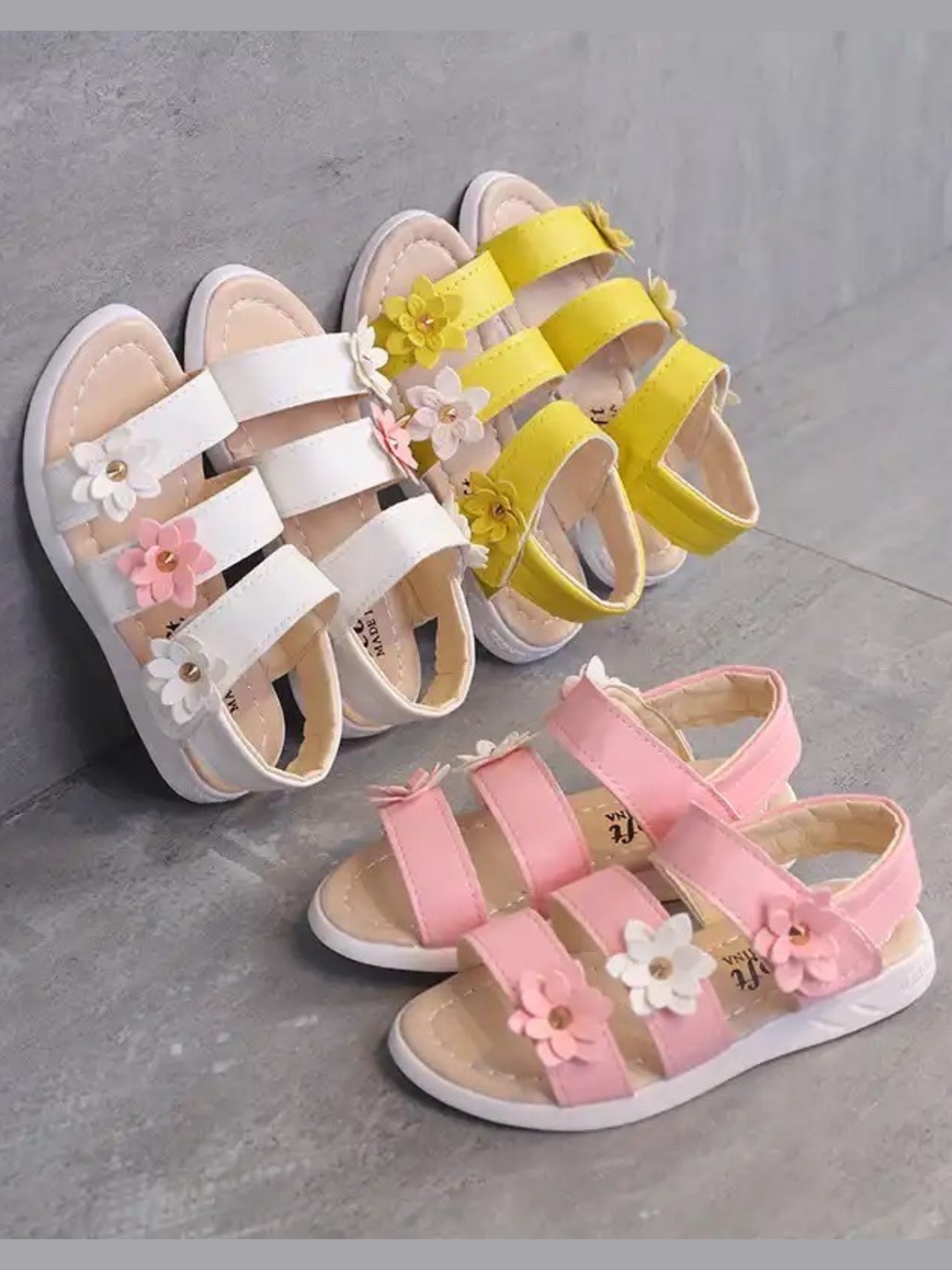 Toddler and Little Girls Shoes | Cute Flower Sandals | Mia Belle Girls