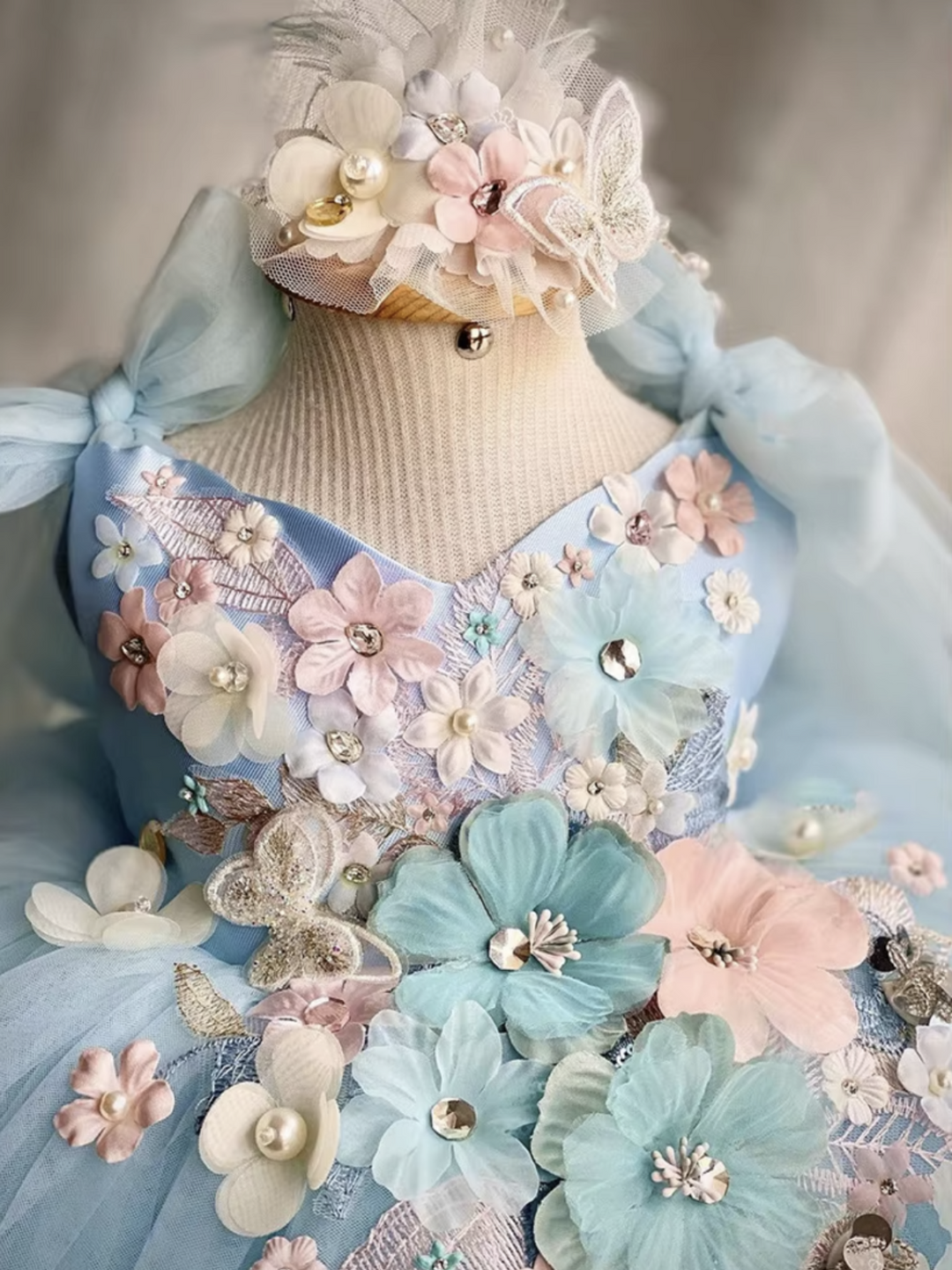 Fairy Inspired Floral Tulle Dress