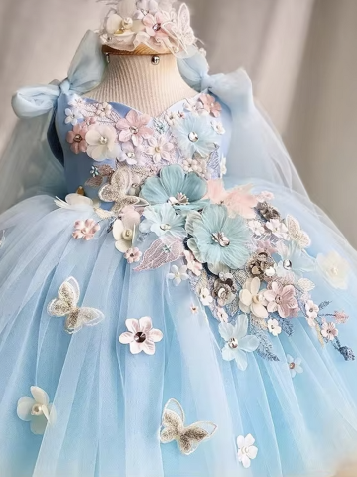 Fairy Inspired Floral Tulle Dress