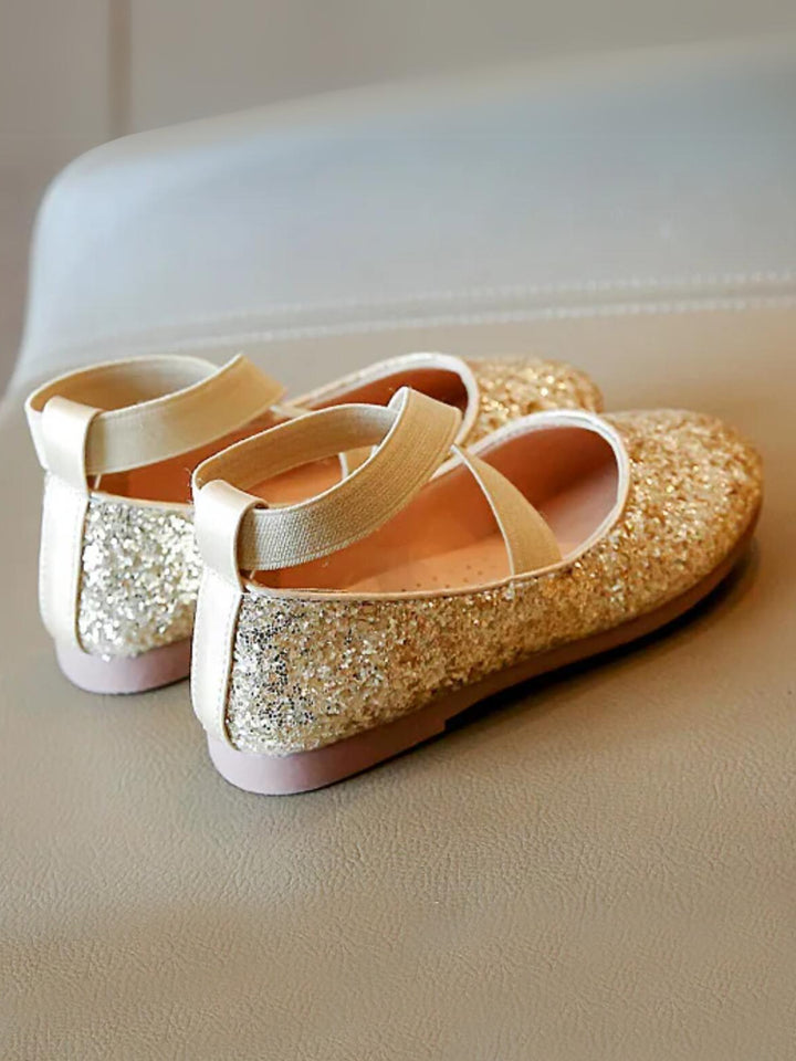 Princess Glitter Sparkling Mary Jane Flats  by Liv and Mia Mia Belle Girls