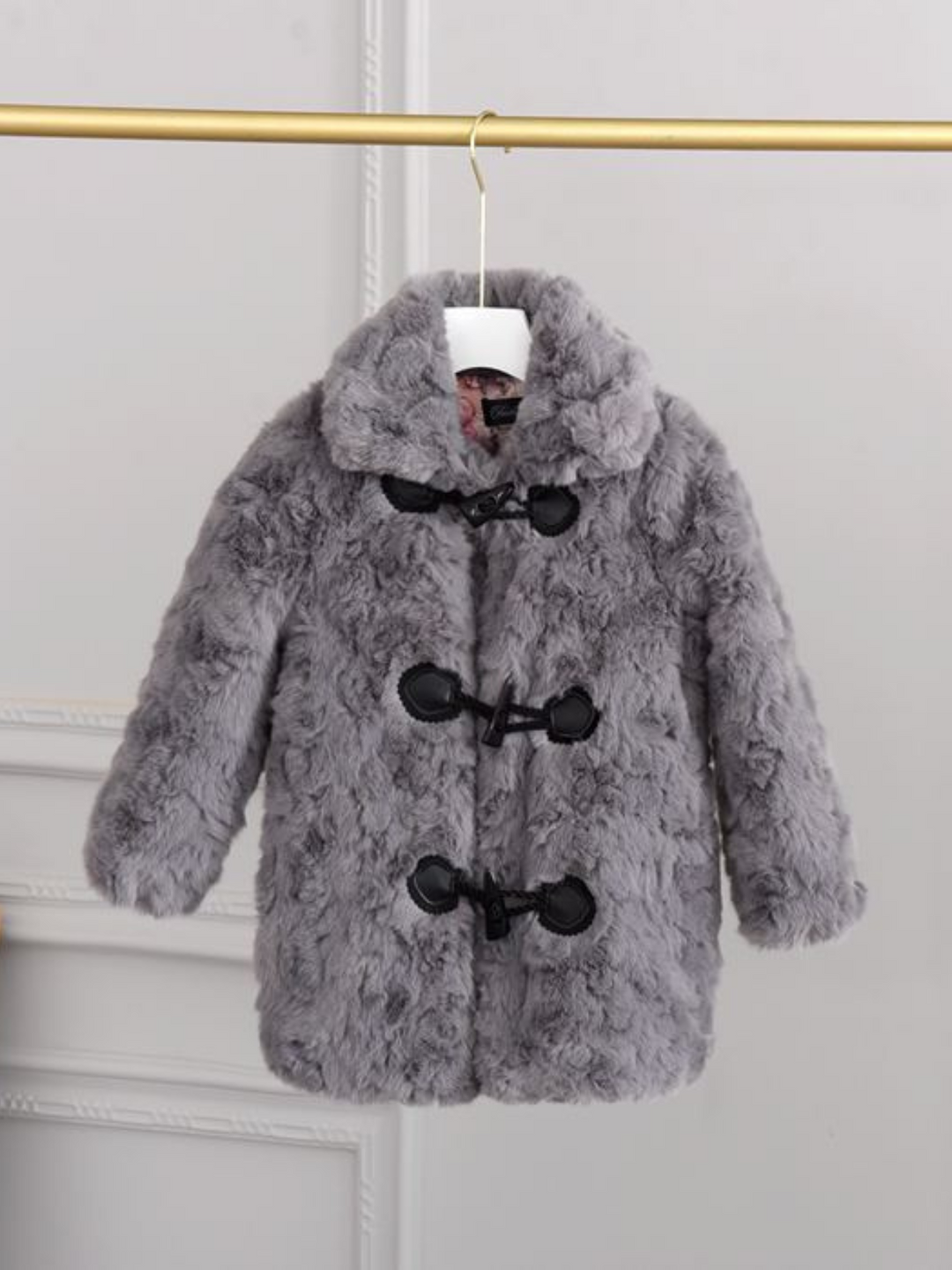 Fuzzy and Fabulous Faux Fur Winter Jacket Mia Belle Girls