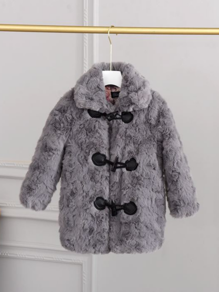Fuzzy and Fabulous Faux Fur Winter Jacket Mia Belle Girls