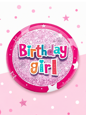 Birthday Girl Sparkle Celebration Pin
