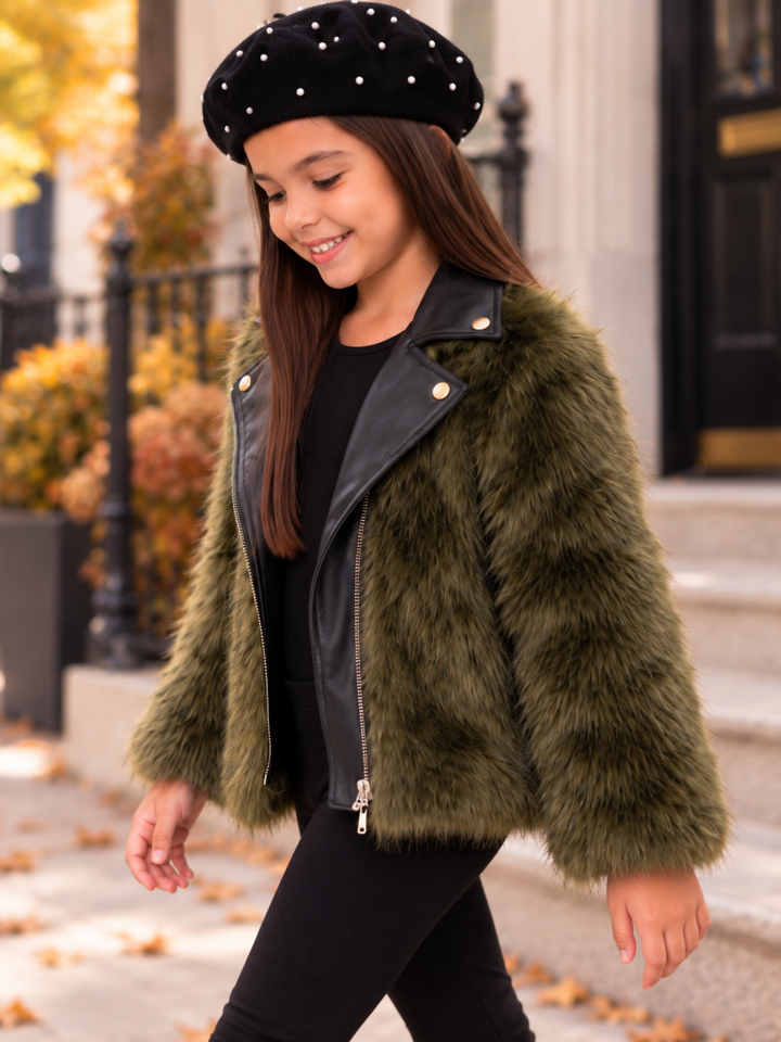 Pretty Rebel Faux Fur Jacket