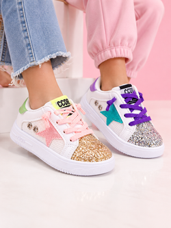 Rock Star Glam Glitter Sneakers by Liv and Mia