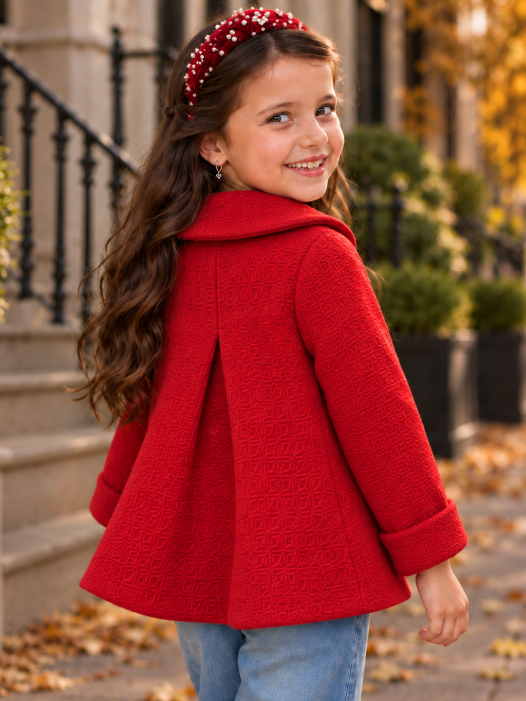 Classic Cutie Textured Collar Coat