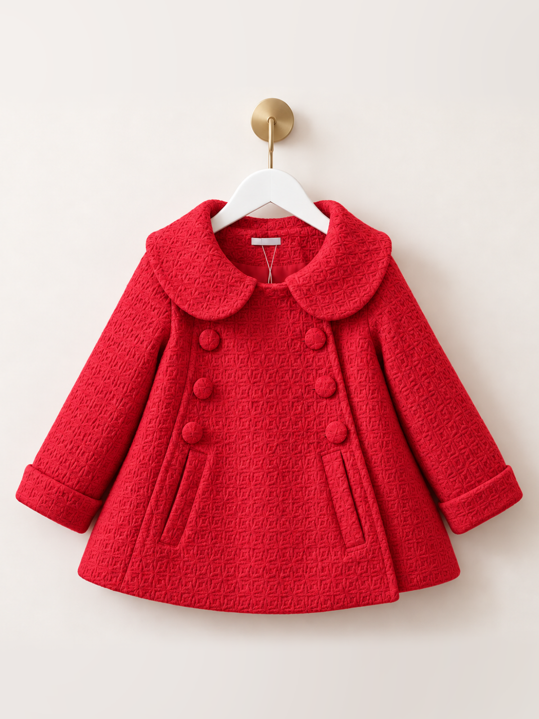 Classic Cutie Textured Collar Coat