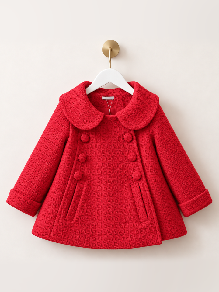 Classic Cutie Textured Collar Coat