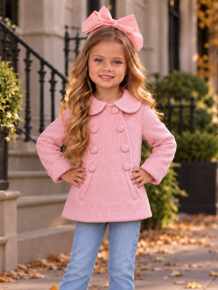 Classic Cutie Textured Collar Coat
