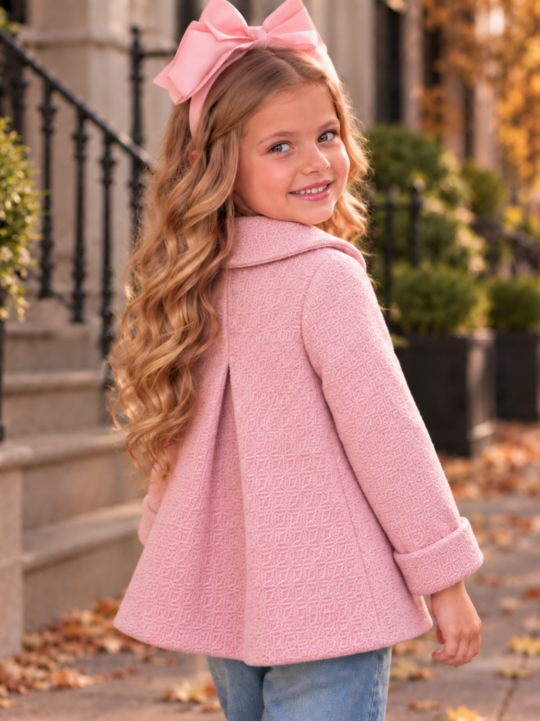 Classic Cutie Textured Collar Coat