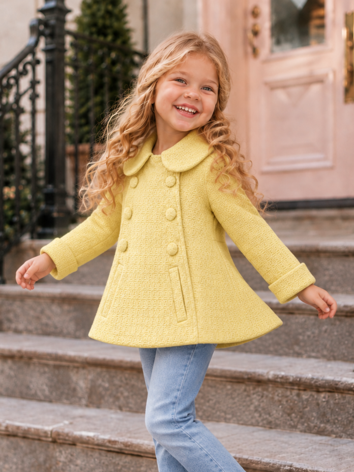 Classic Cutie Textured Collar Coat