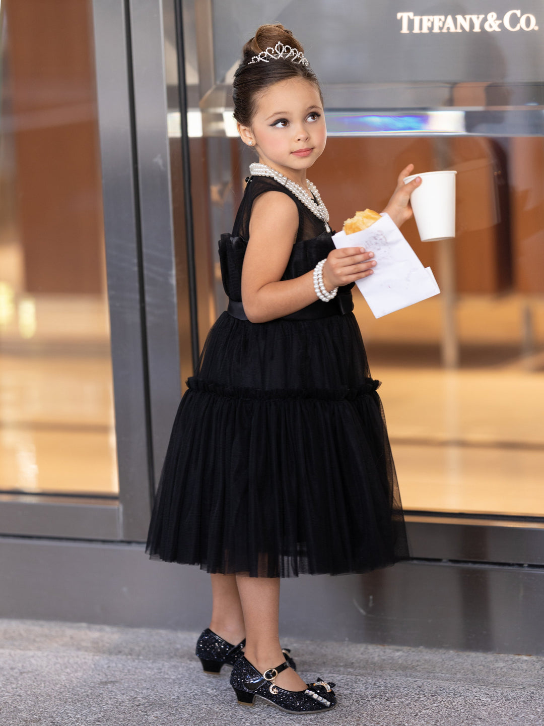 Girls Halloween Costume | Audrey Breakfast At Tiffany's Inspired Dress