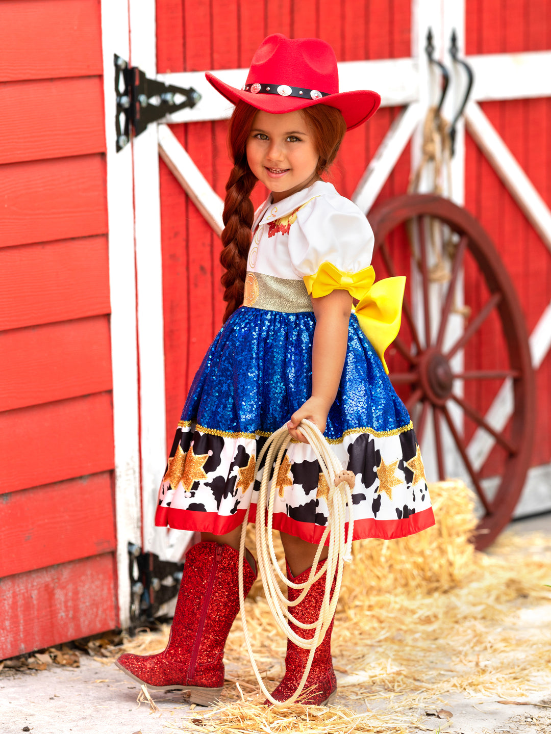 Western Sparkle Cowgirl Costume Dress