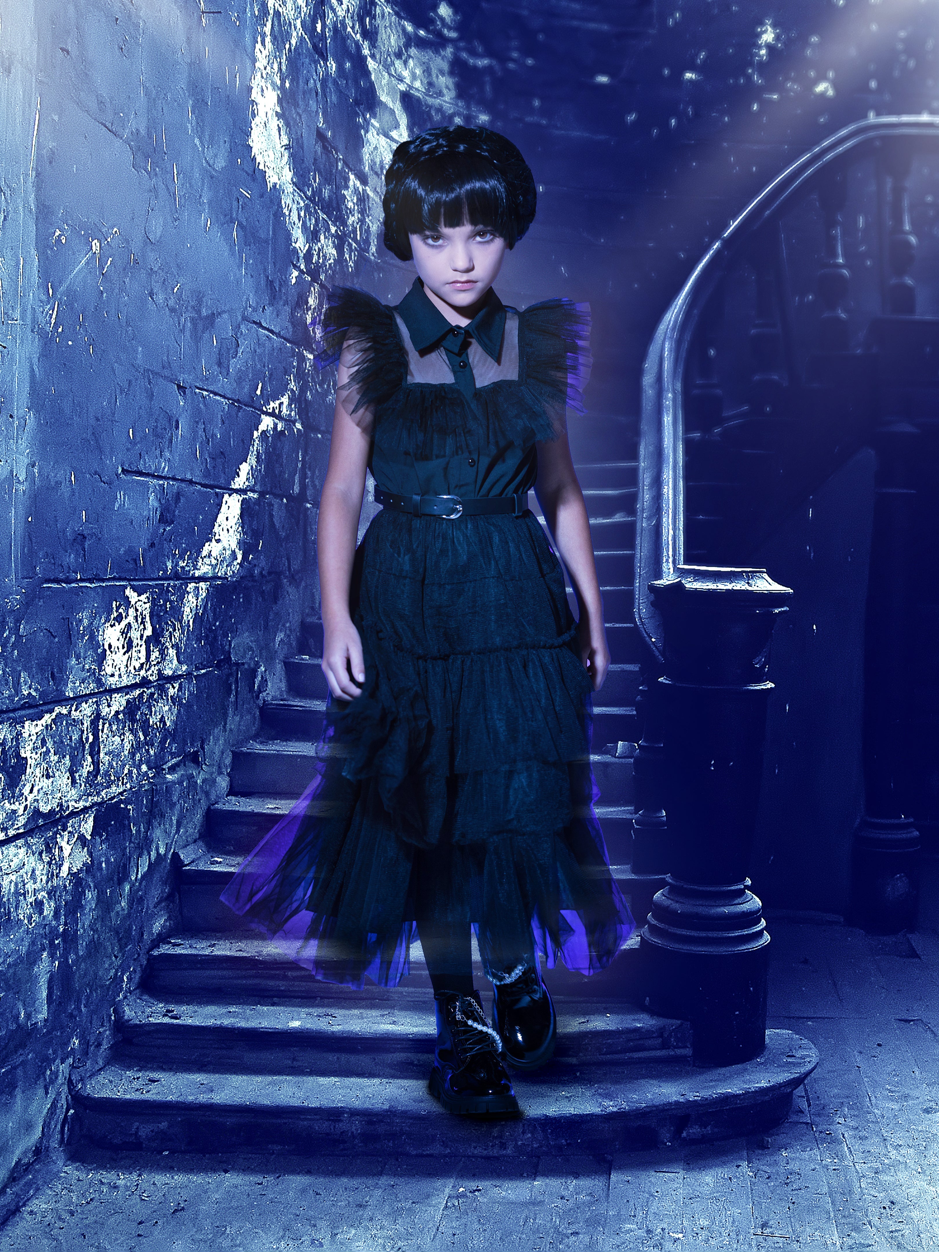 Girls Wednesday Prom Dress Costume | Halloween Costume – Mia Belle