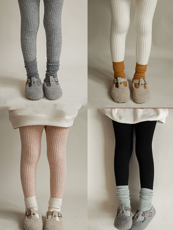 Mia Belle Girls Causal Ribbed Leggings | Girls Everyday Wear