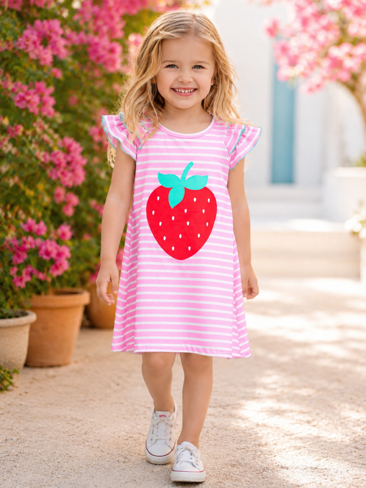 cute strawberry dress Cutie Summer and Purse Set Pink / 10Y The dreamy puff sleeves Size:Ready to post M-L christian dior black polka collection- sale clothing