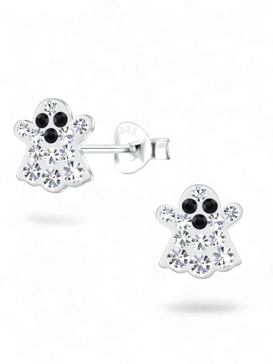 Sterling Silver Stud Earrings Ghost