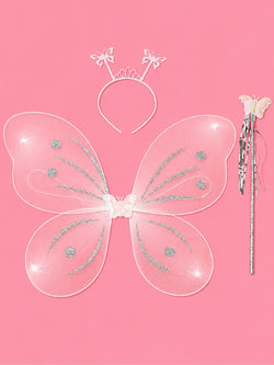 Sparkle Glitter Fairy Wings 3-Piece Set