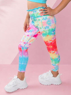 Cotton Candy Splash Active Leggings