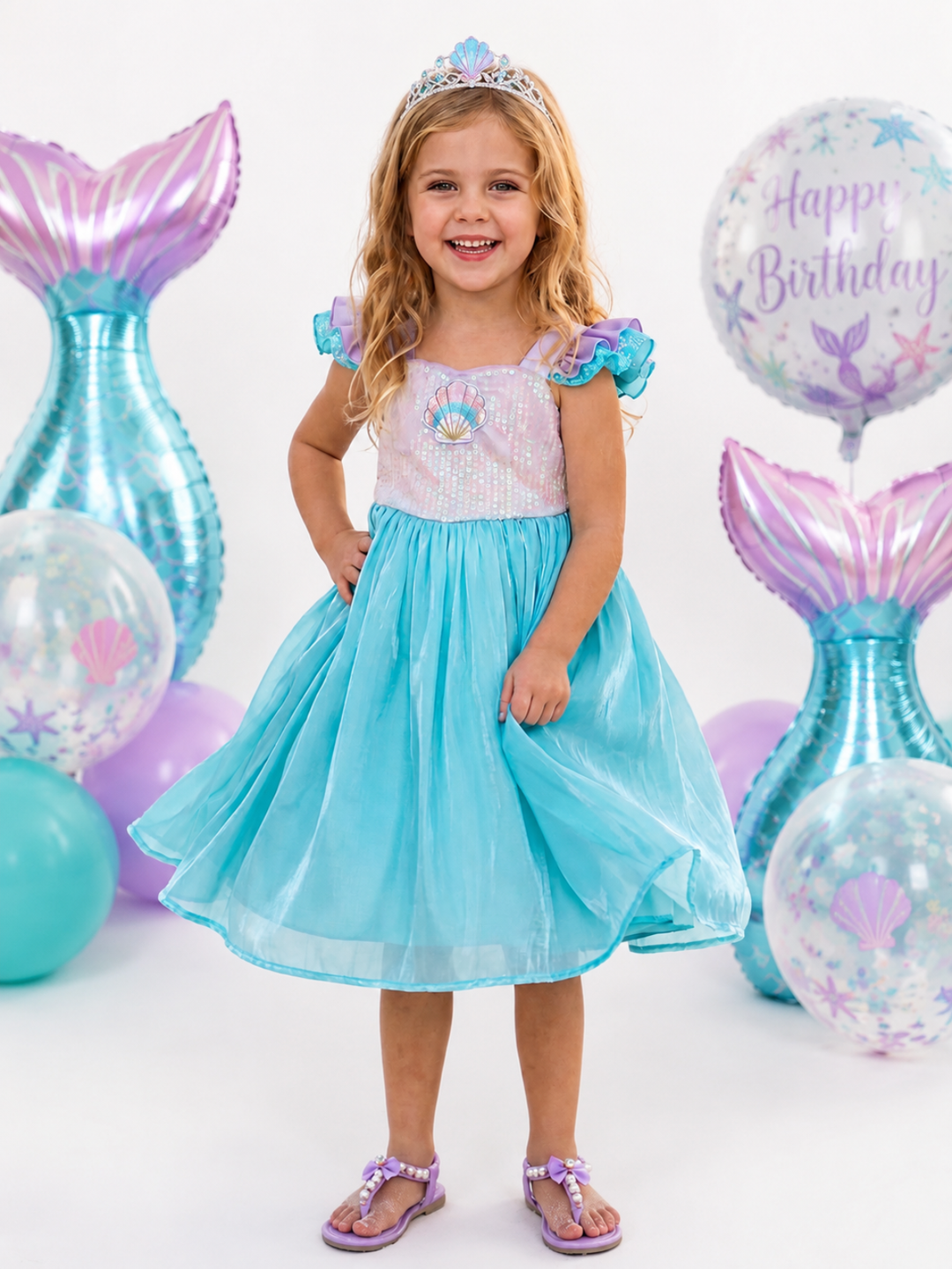 Mermaid Magic Party Dress Mia Belle Girls