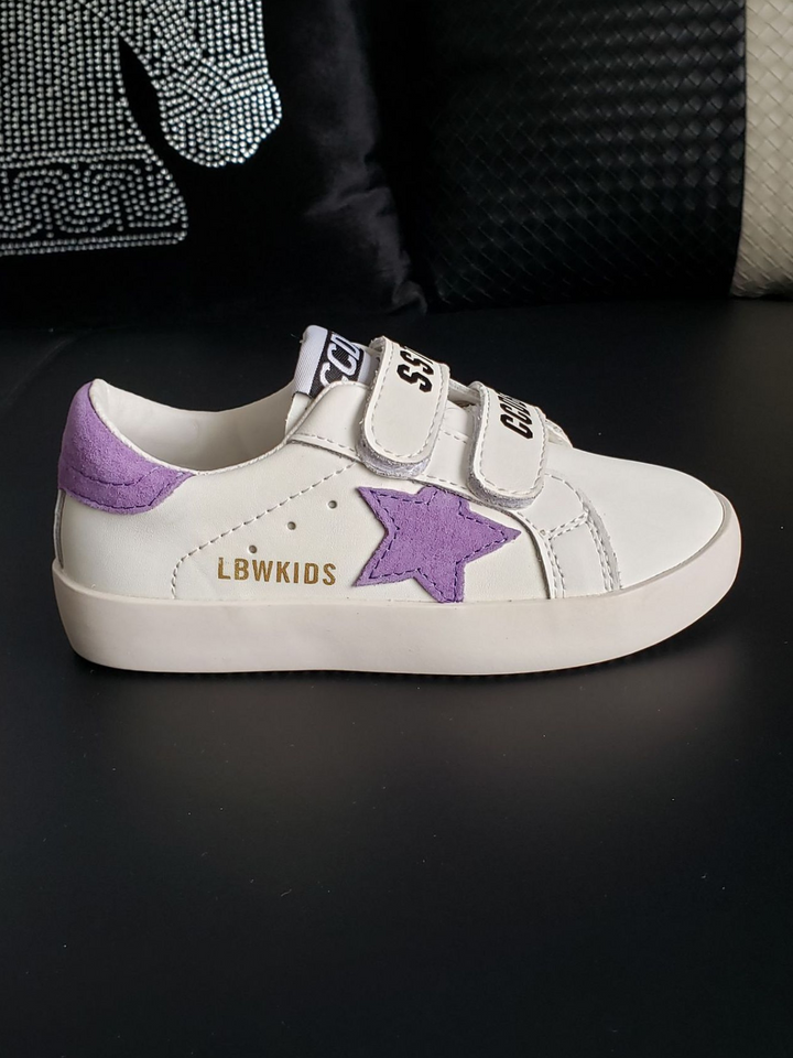 Back To School Shoes | Velcro Strap Casual Sneakers | Mia Belle Girls