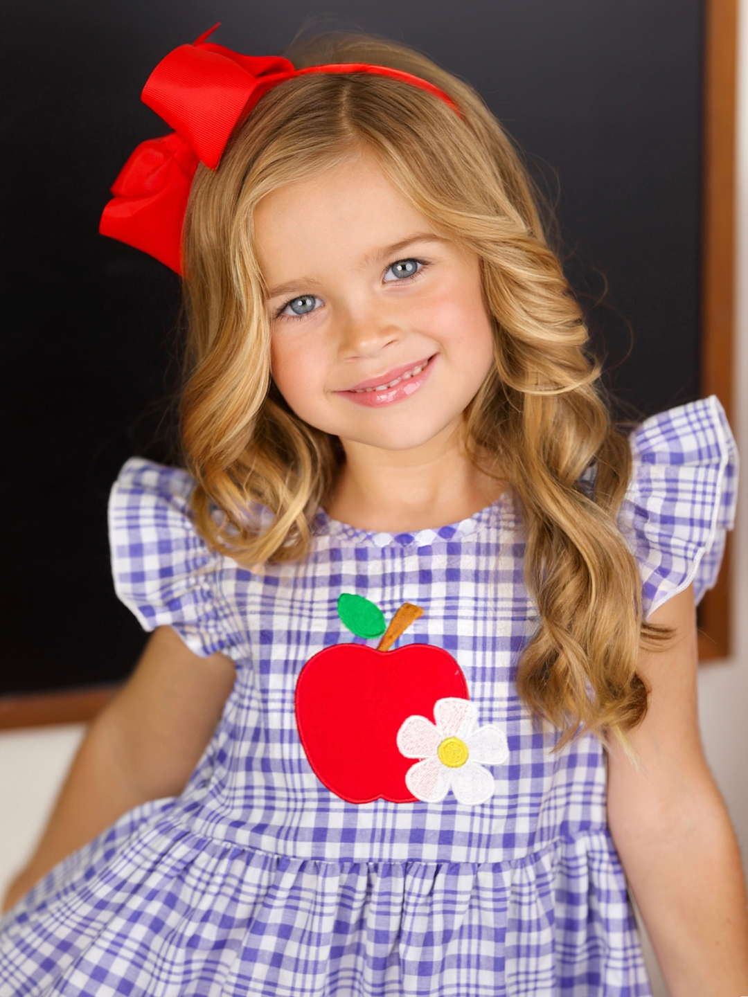 Apple of My Class Gingham Dress